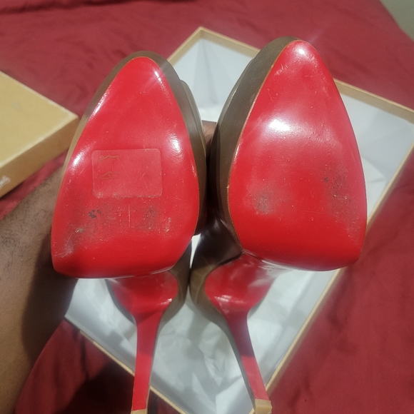 Christian Louboutin SPIKOO 100 PVC/SPECCHIO / TRANSP/LIGHT GOLD - Picture 3 of 8